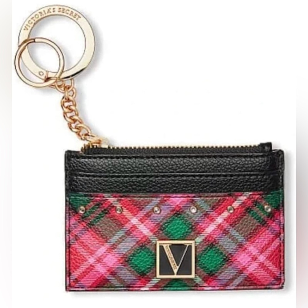 Victoria s Secret Bright Tartan The Victoria Card Case Key
Chain (Bright Tartan)